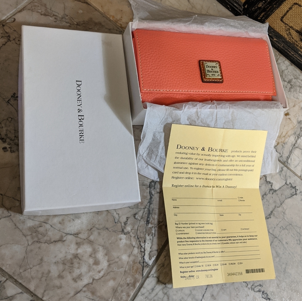 Dooney & Bourke Coral Framed Continental Wallet